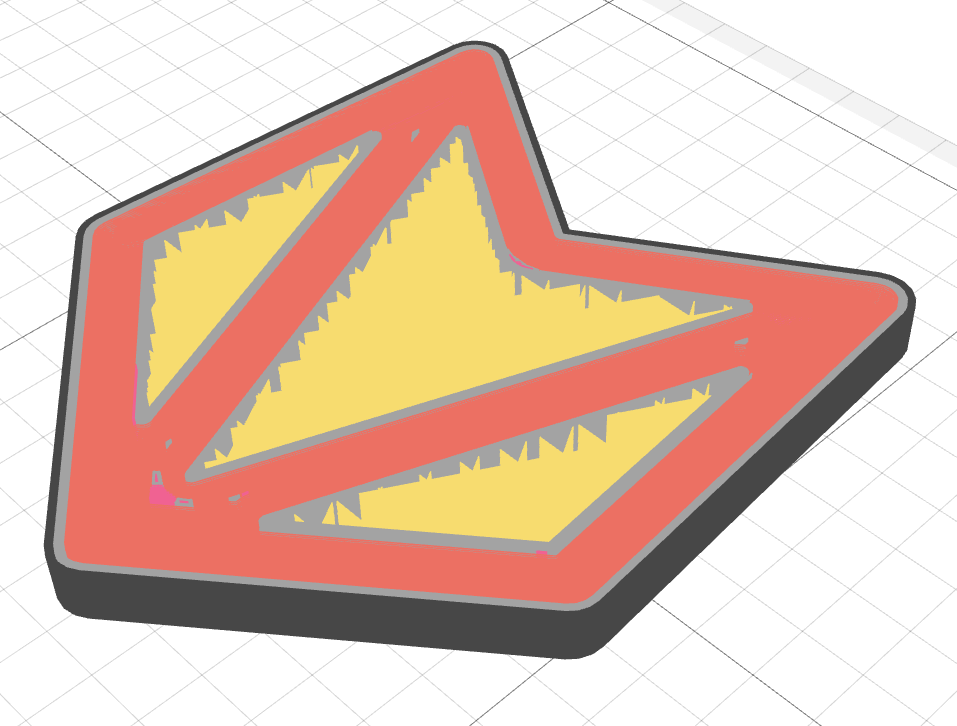 Slicing results for mask