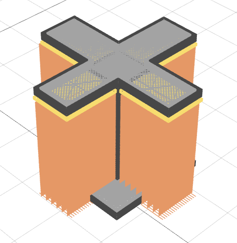Part with supports